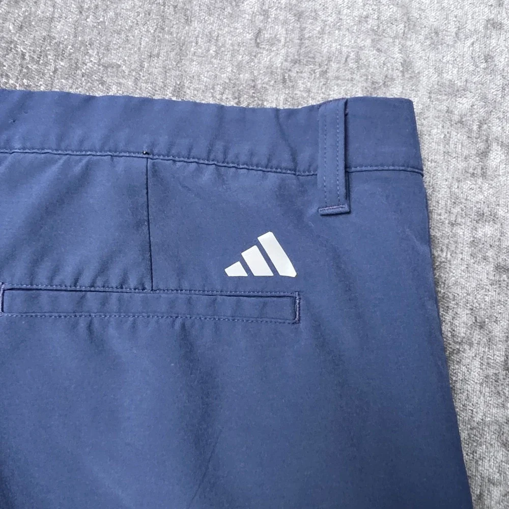 Adidas Golf Shorts Mens 40 Navy Blue Performance Stretch 8